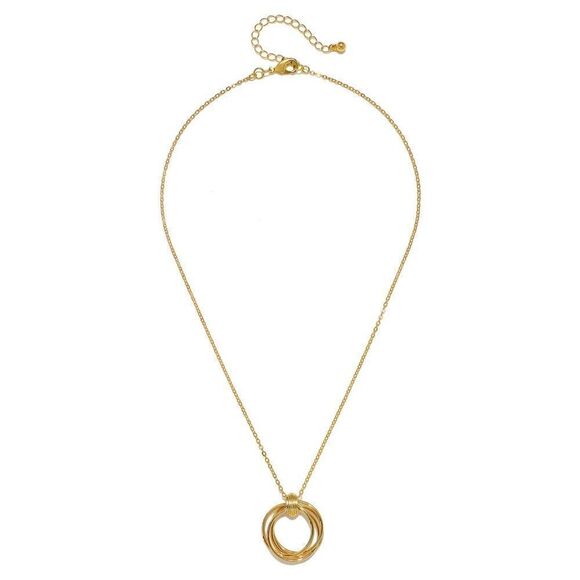 NWT Capwell + Co Gold Circle Layered Necklace - Picture 4 of 8